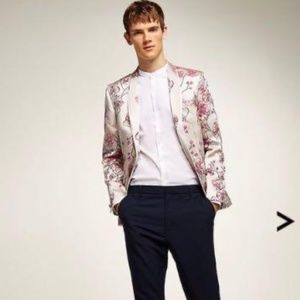 Topman Skinny Fit Floral Suit Jacket - NWOT